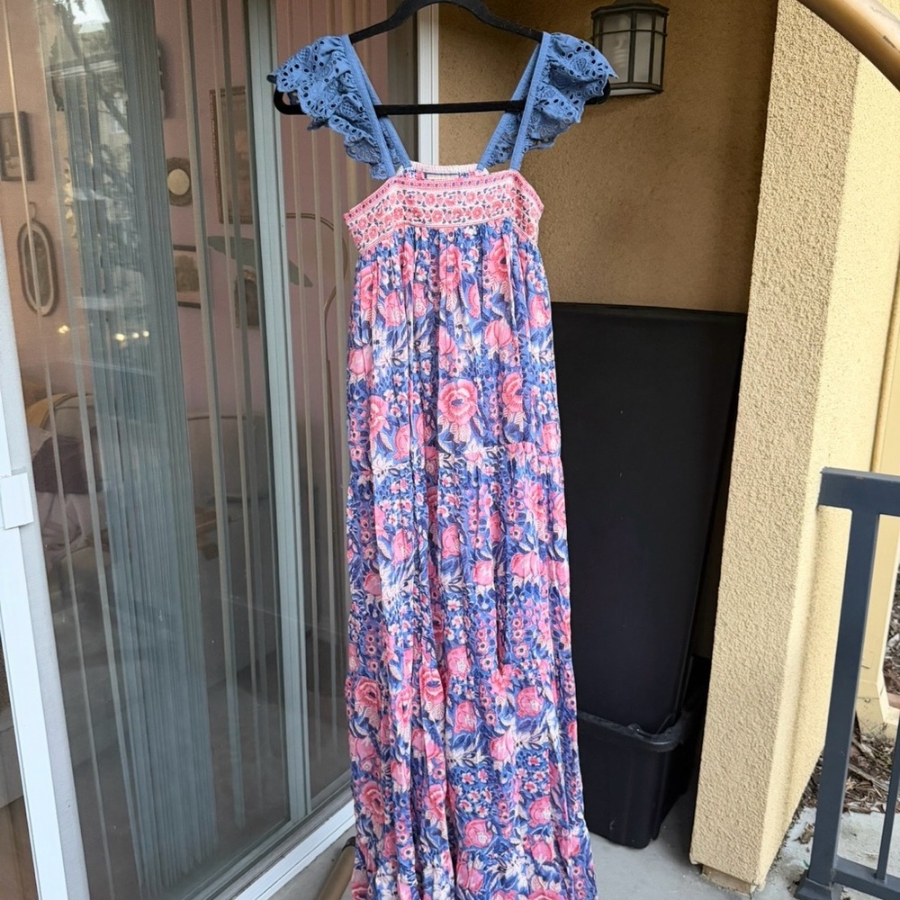 Bell Pink and Blue Floral Dress